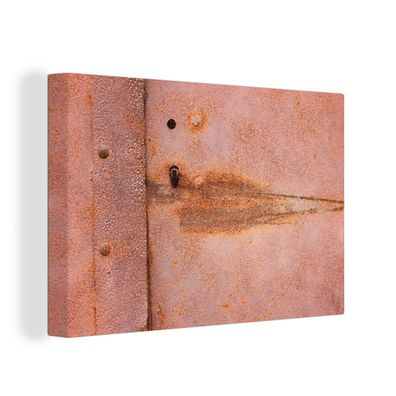 Leinwandbilder - Wanddeko 30x20 cm Metall - Rost - Industrie (Gr. 30x20 cm)