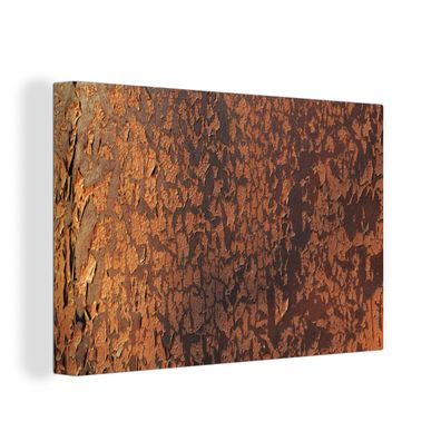 Leinwandbilder - Wanddeko 60x40 cm Retro - Stahl - Metalle - Rost (Gr. 60x40 cm)