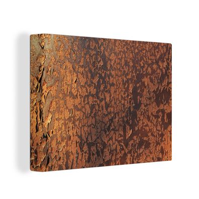Leinwandbilder - Wanddeko 120x90 cm Retro - Stahl - Metalle - Rost (Gr. 120x90 cm)