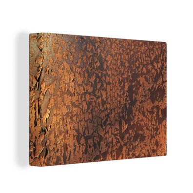 Leinwandbilder - Wanddeko 40x30 cm Retro - Stahl - Metalle - Rost (Gr. 40x30 cm)