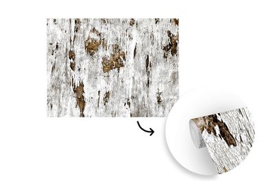 Tapete Fototapete - 325x260 cm Birke - Weiß - Holz (Gr. 325x260 cm)