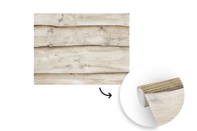Tapete Fototapete - 275x220 cm Weiß - Regale - Holz - Birke (Gr. 275x220 cm)