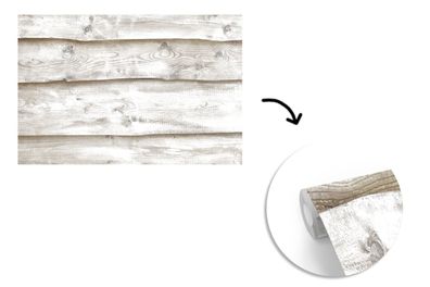 Tapete Fototapete - 600x400 cm Weiß - Regale - Holz - Birke (Gr. 600x400 cm)
