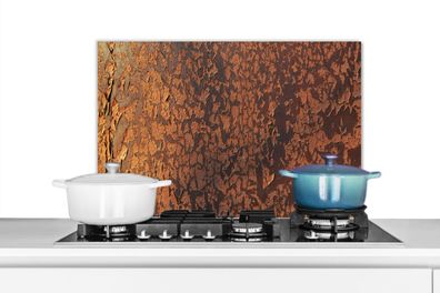 Spritzschutz Küchenrückwand - 70x50 cm Retro - Stahl - Metalle - Rost (Gr. 70x50 cm)