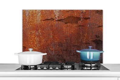 Spritzschutz Küchenrückwand - 90x60 cm Rost - Vintage - Stahl (Gr. 90x60 cm)