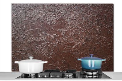 Spritzschutz Küchenrückwand - 120x80 cm Rost - Industriell - Metall (Gr. 120x80 cm)