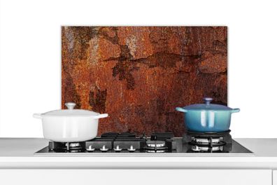 Spritzschutz Küchenrückwand - 70x50 cm Retro - Rost - Eisen (Gr. 70x50 cm)