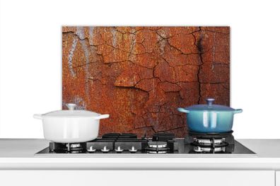 Spritzschutz Küchenrückwand - 70x50 cm Eisen - Rost - Industriell (Gr. 70x50 cm)