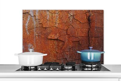 Spritzschutz Küchenrückwand - 90x60 cm Eisen - Rost - Industriell (Gr. 90x60 cm)