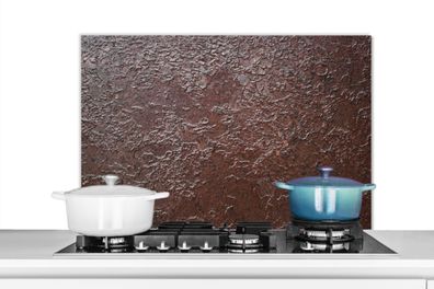 Spritzschutz Küchenrückwand - 90x60 cm Rost - Industriell - Metall (Gr. 90x60 cm)