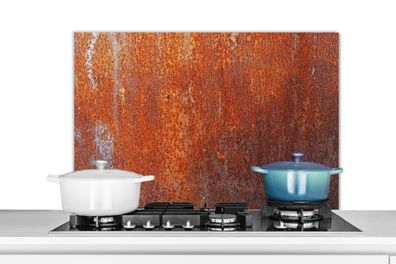 Spritzschutz Küchenrückwand - 90x60 cm Vintage - Rost - Metall (Gr. 90x60 cm)