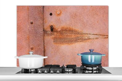 Spritzschutz Küchenrückwand - 100x65 cm Metall - Rost - Industrie (Gr. 100x65 cm)