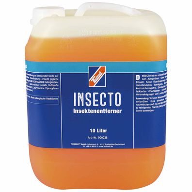 Technolit Insektenentferner Insecto 10L, Insektenreiniger Insektenlöser Lackreiniger