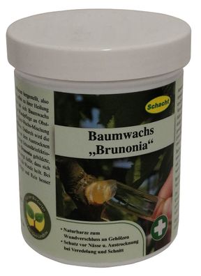 Schacht Brunonia Baumwachs für Obst/ Ziergehölzen 125g Dose Naturharz zum Wundver