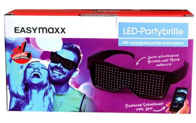 Smarte LED Partybrille EASYmaxx Appsteuerung Bluetooth DIY Textanimation