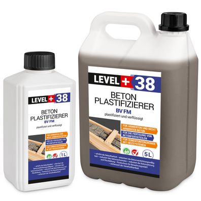 1-25L Beton-Zusatzmittel Fliessmittel Plastifizierer Betonverflüssiger RM38