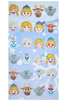 Disney Frozen Handtuch Emojis 70 x 140 cm, 100% Baumwolle