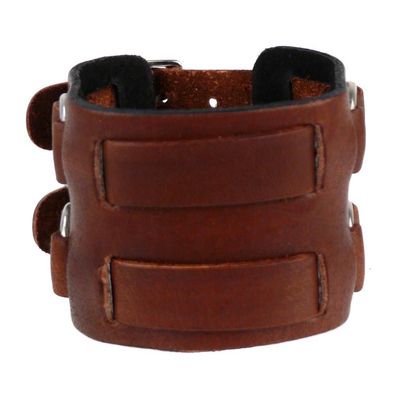 Rock Daddy Lederarmband mit Metallschnallen
