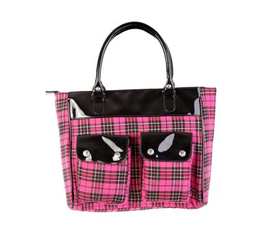 Damen Weekender Tartan Pink