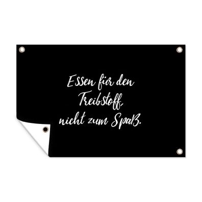 Outdoor-Poster Gartenposter 90x60 cm Zitate - Nahrung zum Nachdenken, nicht zum Verg