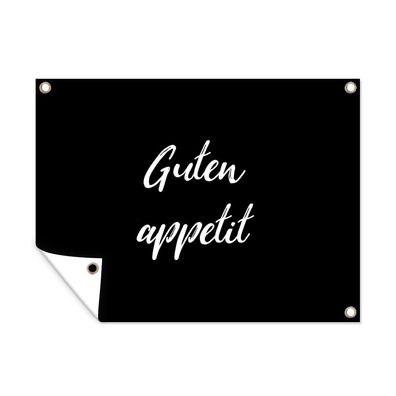 Outdoor-Poster Gartenposter 40x30 cm Guten Appetit - Sprichwörter - Zitate - Herzhaf