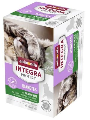 animonda ¦ Integra Protect - Diabetes - Kaninchen - 16 x 100g ¦ Diät-Nassfutter ...