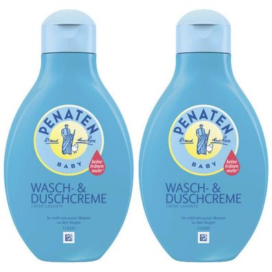 13,70EUR/1l 2 x Penaten Waschcreme Duschcreme Baby 400ml Flasche