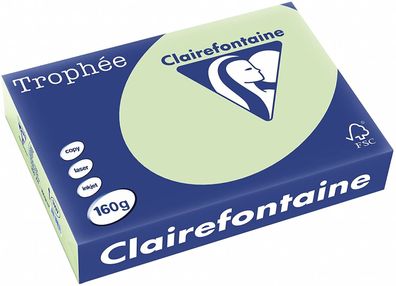 Clairefontaine Trophee Papier Grün 160g/ m² DIN-A4 - 250 Blatt