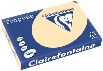 Clairefontaine Trophee Papier Chamois 160g/ m² DIN-A3 - 250 Blatt
