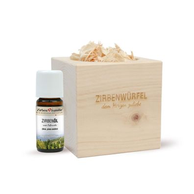 ZirbenWürfel Set inkl. 10ml ZirbenÖl