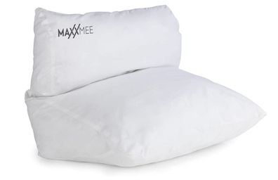 Maxxmee Flip-Kissen Flip Pillow Lesekissen Rückenkissen Doppelkissen weiß