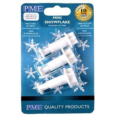 PME Mini Schneeflocke mit Auswerfer - 3tlg