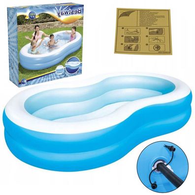 Gartenpool Schwimmbecken Familienpool Aufblasbarer Gartenpool 262x157x46 (A16) D582