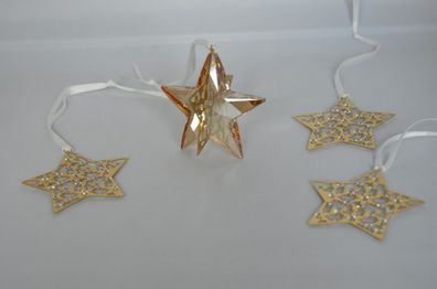 Swarovski Weihnachtsset Stern Crystal Golden Shadow Christmas Set Star 1143399 AP2012
