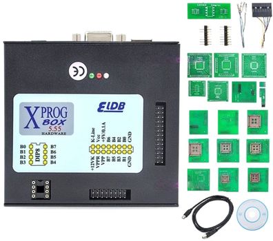 XPROG-M Programmiergerät V5.6 Eprom ECU Flasher USB Chiptuning Adapterset