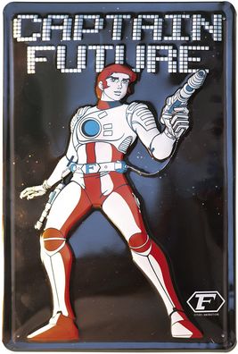 Captain Future Blechschild Vintage (20 x 30 cm)