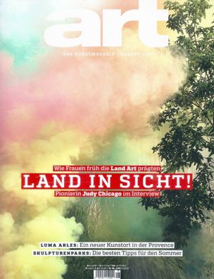 art - Das Kunstmagazin / August 2021 - Land in Sicht!