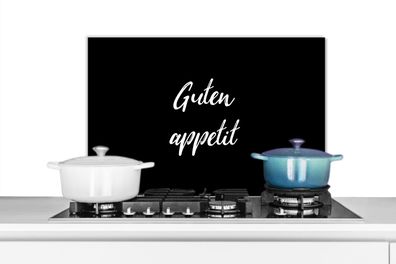 Spritzschutz Küchenrückwand - 60x40 cm Guten Appetit - Sprichwörter - Zitate - Herzha