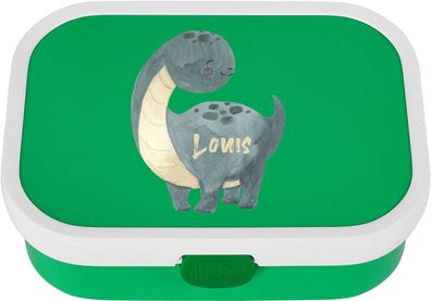 Mepal Niedlicher Dino mit Wunschnamen |Dinosaurier Lunchbox Personalisierte Brotdose