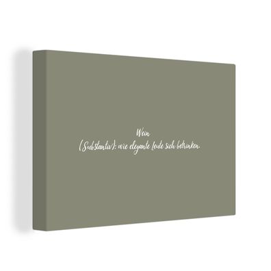 Leinwandbilder - Wanddeko 120x80 cm Zitate - Weindefinition - Wörterbuch - Sprichwört