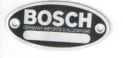 Bosch Typenschild , Alu, Blanko, Neu Lichtmaschine, Regler, Oldtimer, Motorrad, Auto