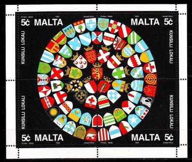 MALTA [1993] MiNr 0920-23 Block 13 ( * */ mnh ) Wappen