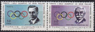 TÜRKEI TURKEY [1967] MiNr 2061 + 62 ( * * / mnh ) Olympiade