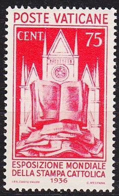 Vatikan Vatican [1936] MiNr 0055 ( * / mh )