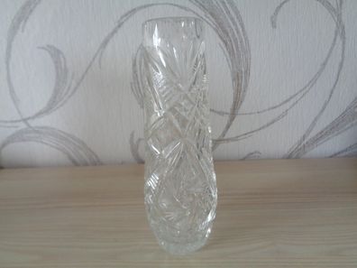 wunderschöne Vase Kristall -tolle praktische Form-