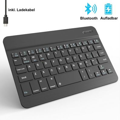 Wireless Bluetooth Tastatur Kabellos Keyboard Fur Pc Handy Tablet Qwert Layout