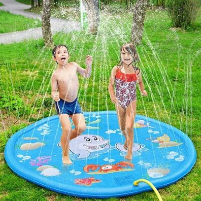Splash Pad Sprinkler Kinder Matte Wasserspielmatte Garten Sommer Spielzeug It