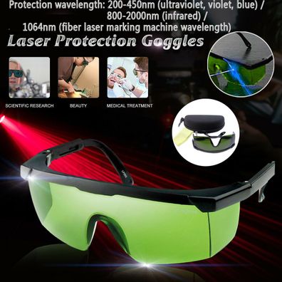 Schweissen Laserschutzbrille Laser Brille Laserschutz 200-450 & 800-2000Nm Set O