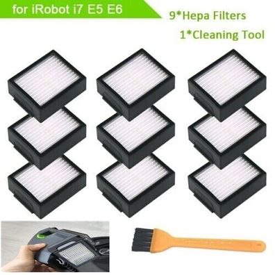9 Teile/ Satz Filter Ersatz Fur Irobot I7 E5 E6 E7 Roomba Serie Kehrroboter