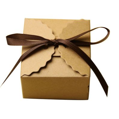 50 X Kraft Papier Geschenkbox Schmuck Schachtel Gastgeschenke Sussigkeiten
